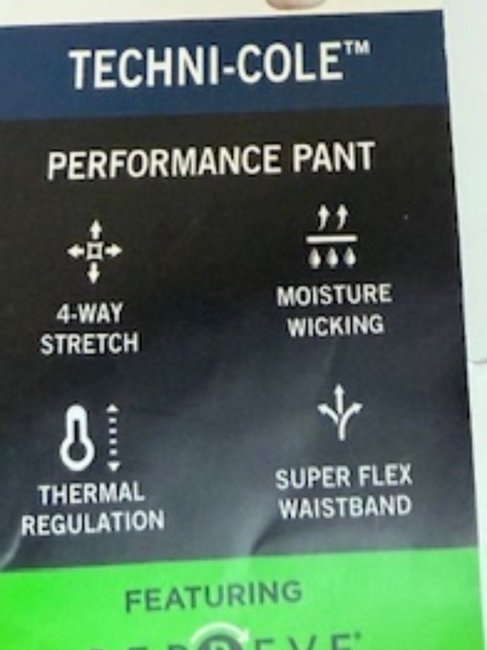 Kenneth Cole Techni-Cole Performance Slim Fit Pants, Size 32 x 32, Blue NWT - Picture 4 of 4